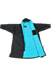 2022 Dryrobe Advance Long Sleeve Premium Outdoor Change Robe LSDABB - Black / Blue